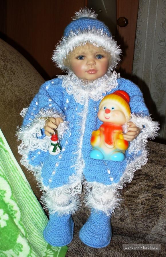 Костюм для Снегурочки — Одежда и обувь для кукол своими руками: фото (фото 3)