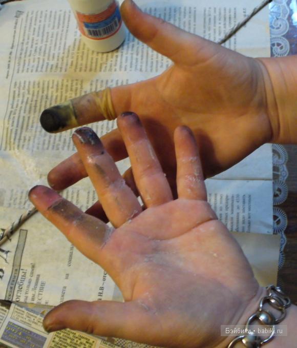 Плетеная корзина для кукол из газет (фото 3)