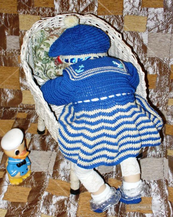 Платьице нарядное, в полоску воротник (фото 2)