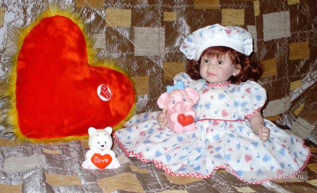 "Сердечное платье" — Одежда и обувь для кукол своими руками: фото (фото 3)