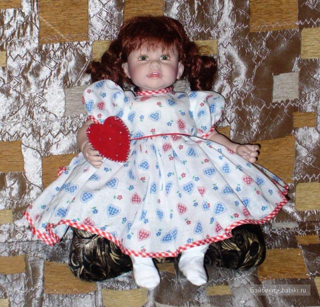 "Сердечное платье" — Одежда и обувь для кукол своими руками: фото (фото 5)