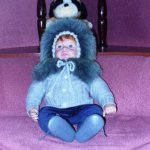 Сшили шапку из песца! Одежда для кукол