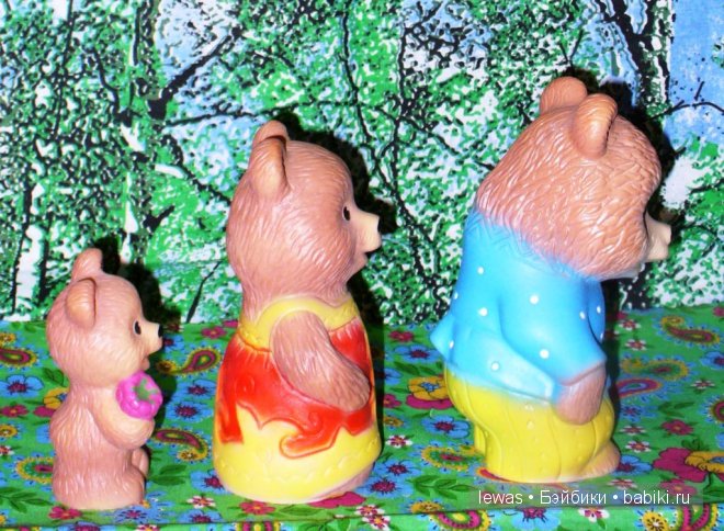 Три медведя — Игрушки СССР и советского детства: резиновые (фото 4)