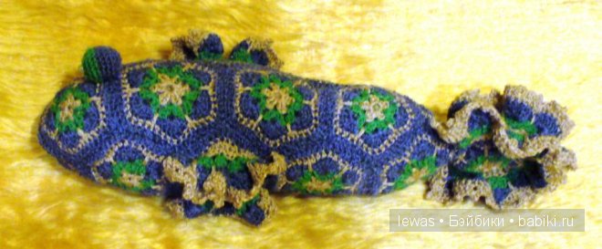 Рыбка из амотивов "Африканский цветок" (фото 6)