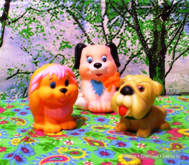 Собачье пополнение — Игрушки СССР и советского детства: резиновые
