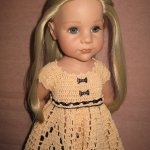 Платья цвета крем-брюле, куклы  Гётц