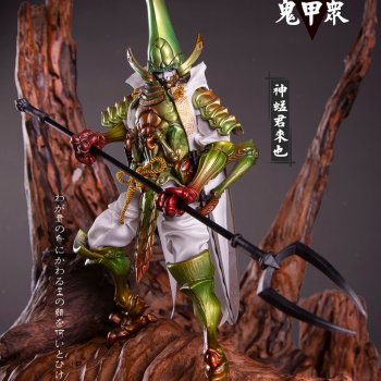 Насекомые-самураи - четверо изящных кузнечиков и жук