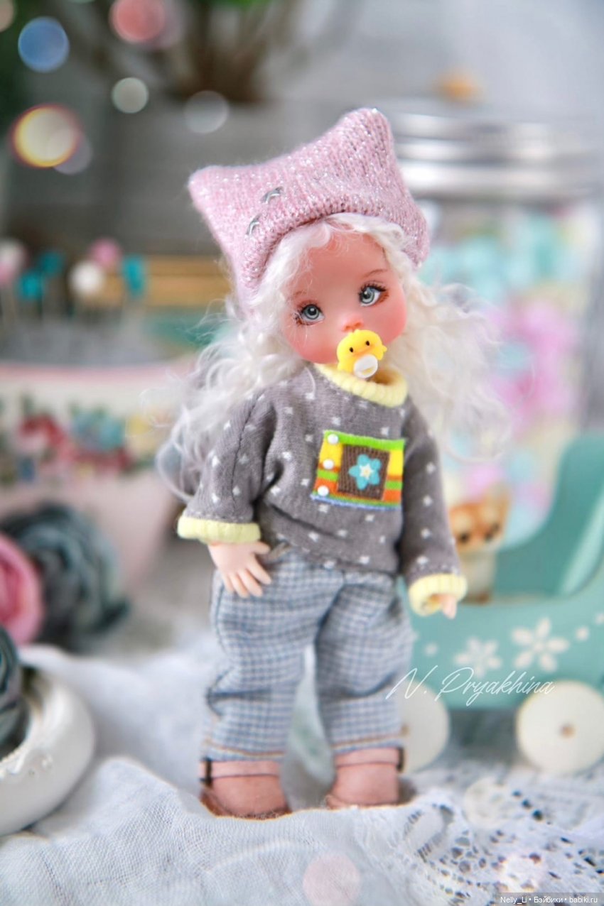 Кудряшка Маруся. Куколка "в кармашек" на теле ob11 (фото 10)