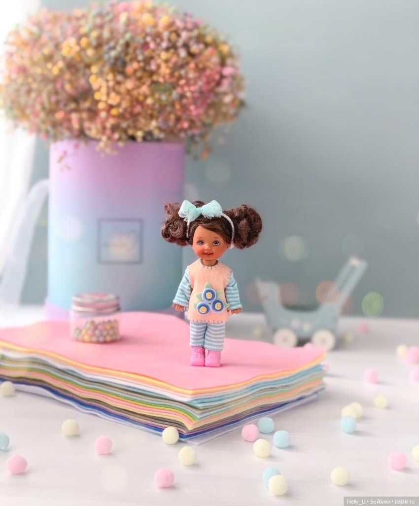 Шарнирная Ириска. ООАК малышки Келли от Mattel (фото 3)