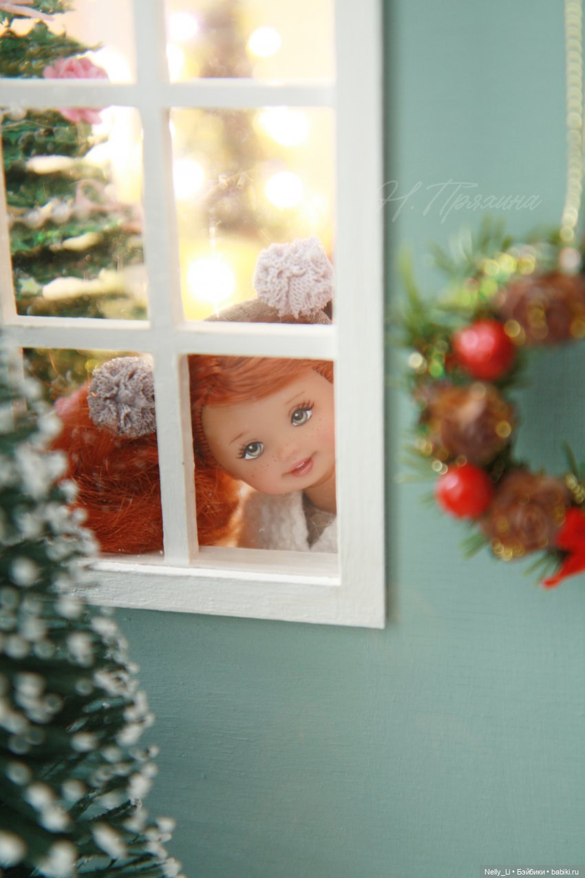 В ожидании новогоднего чуда. ООАК малышки Келли от Mattel (фото 6)