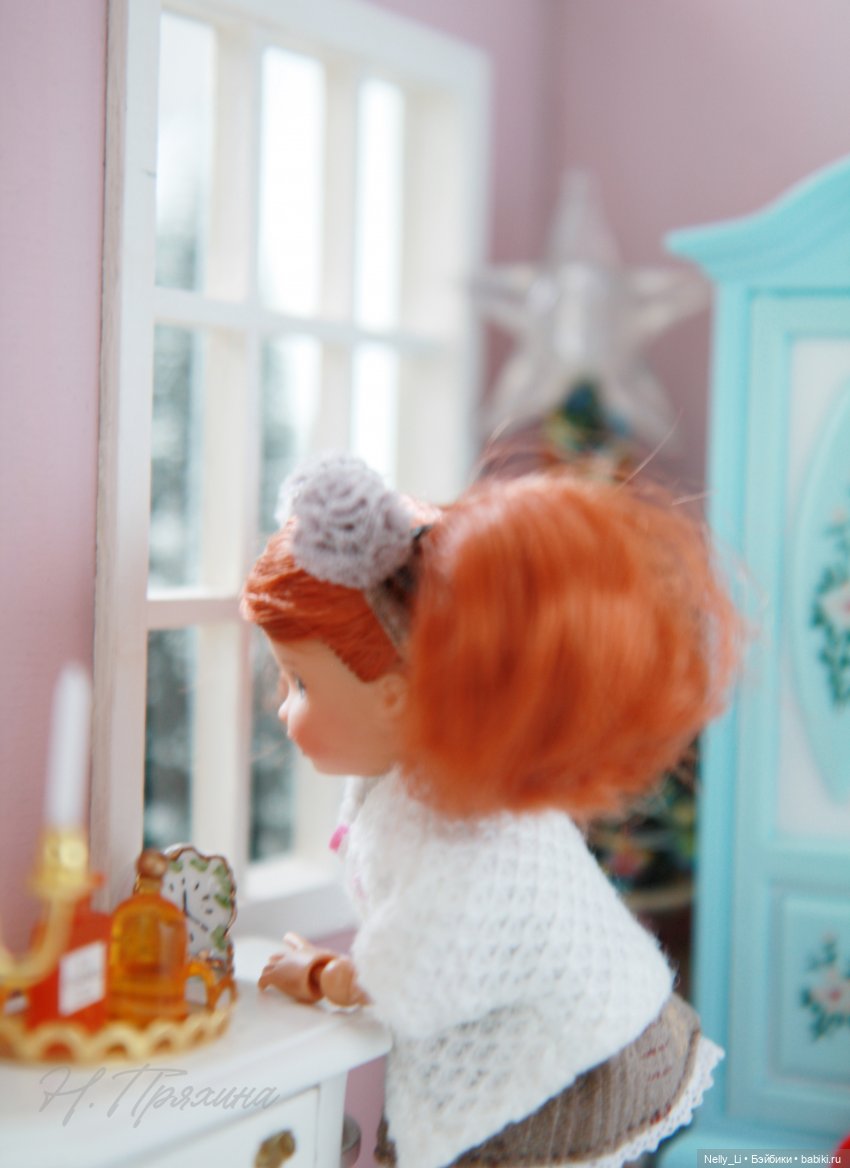В ожидании новогоднего чуда. ООАК малышки Келли от Mattel (фото 3)