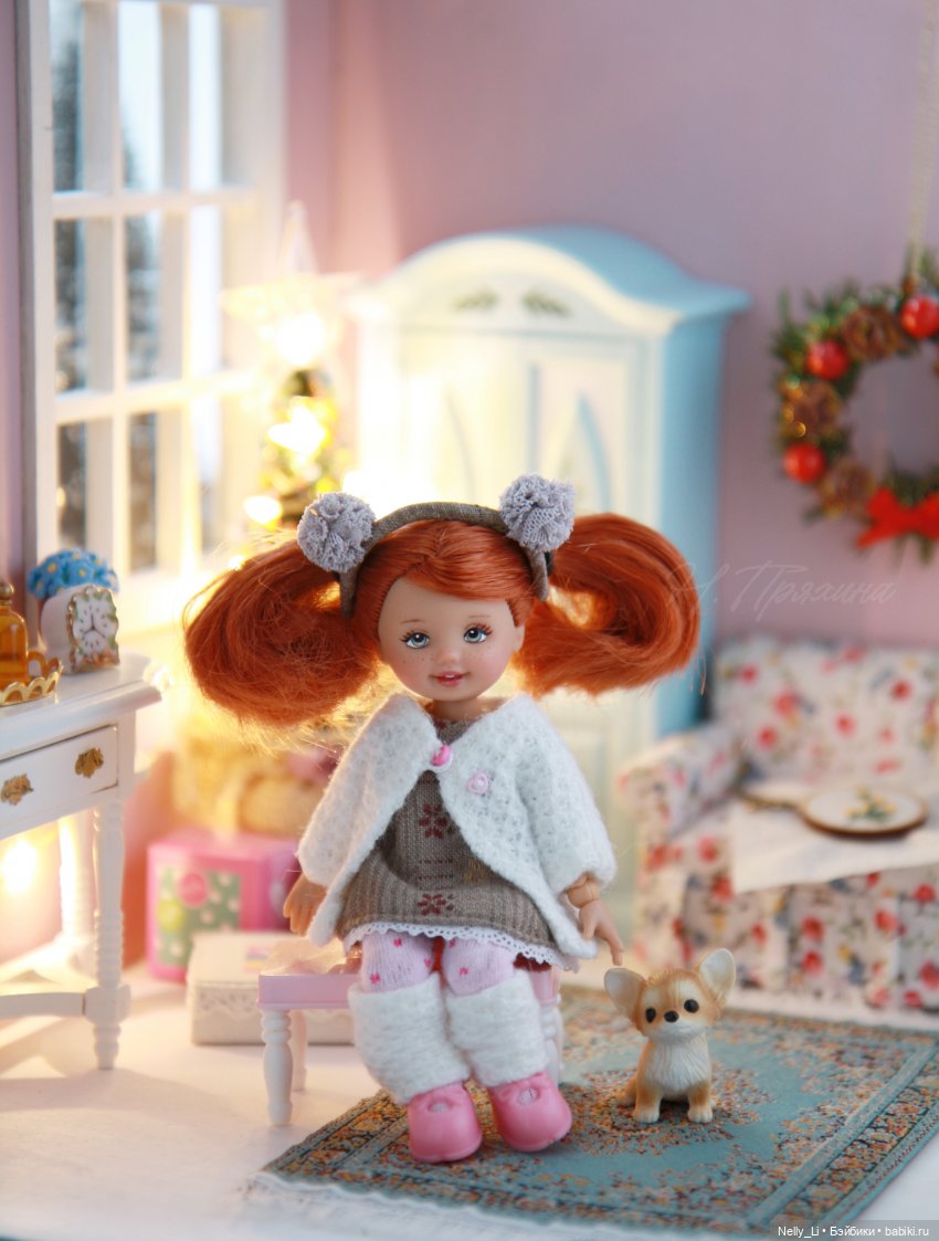 В ожидании новогоднего чуда. ООАК малышки Келли от Mattel (фото 5)
