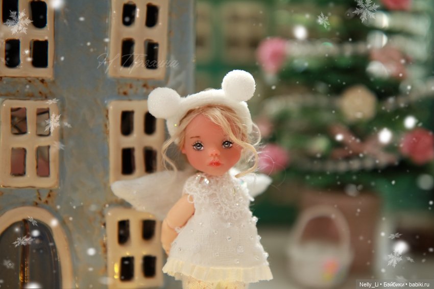 Снежный ангелок Анжель. Крошка 8 см (фото 2)