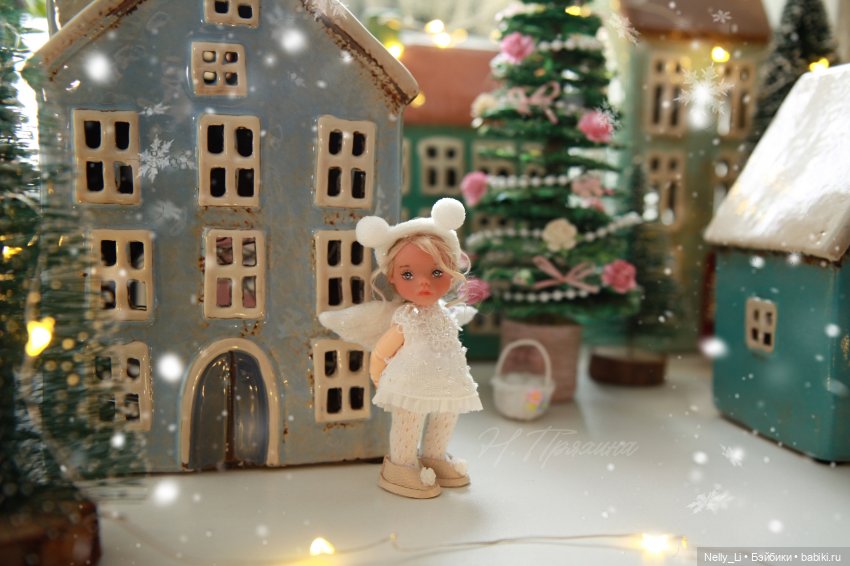 Снежный ангелок Анжель. Крошка 8 см (фото 4)