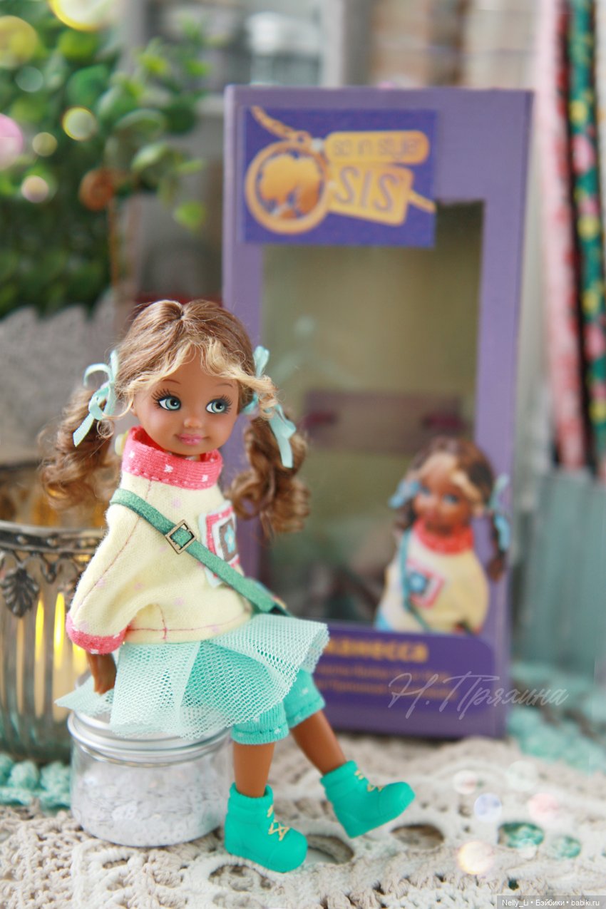 Малышка - шоколадка или ООАК 14 см куклы Barbie So in Style (фото 9)