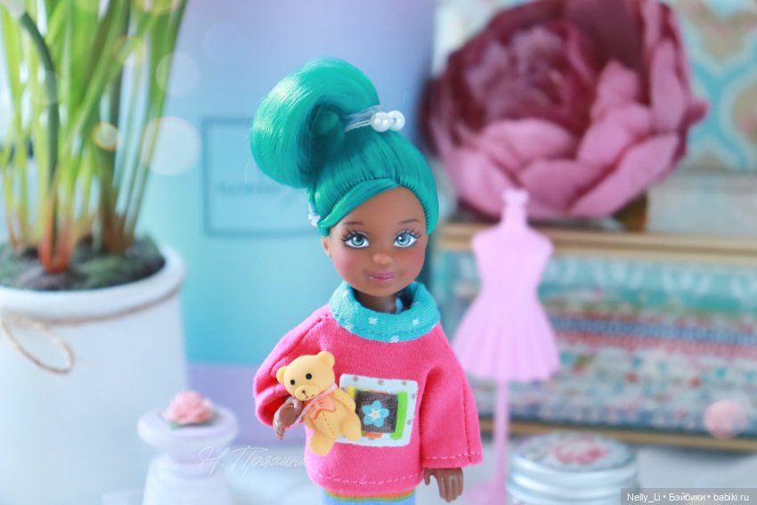 Яркая весенняя карамелька или ООАК куклы Челси (фото 3)
