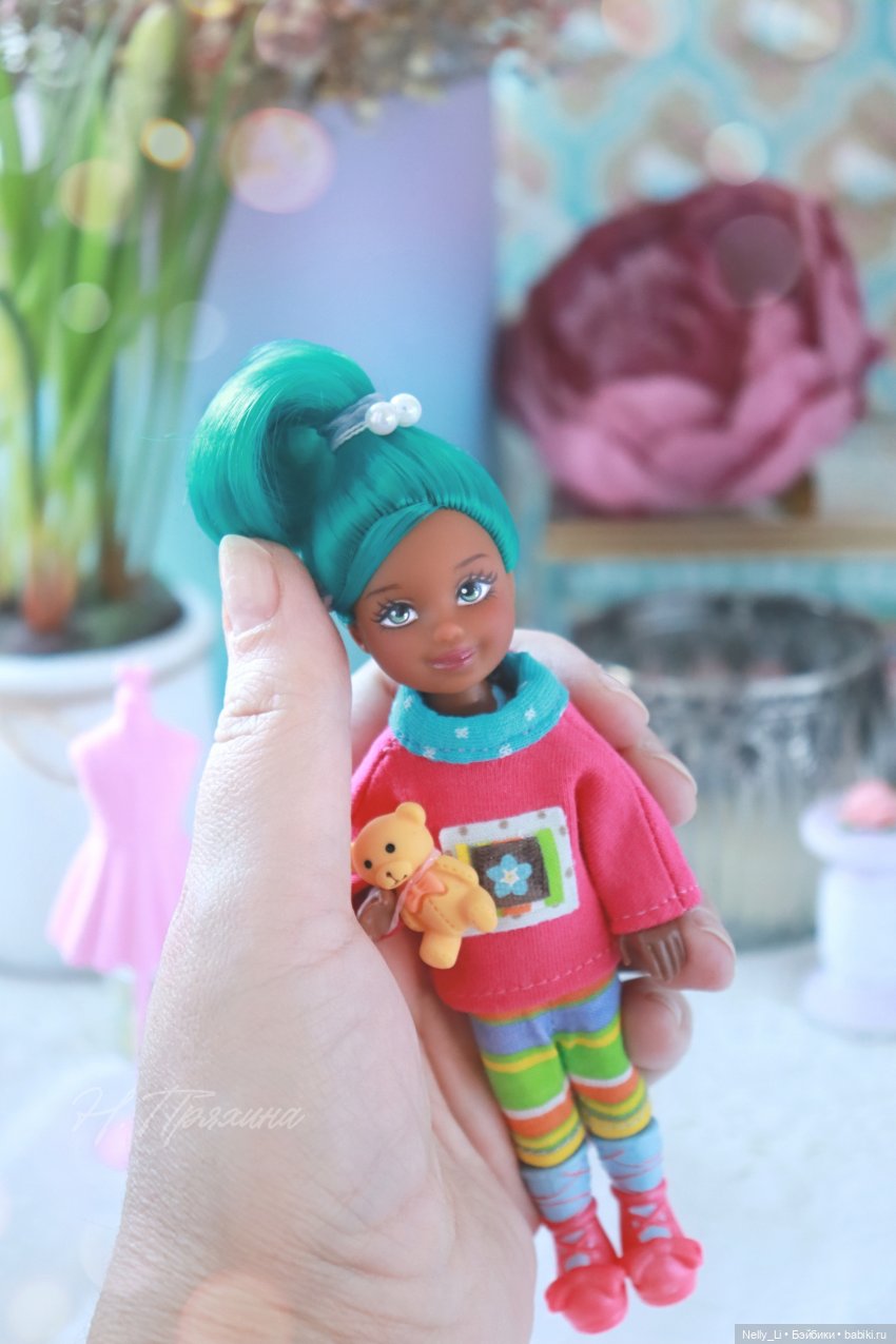 Яркая весенняя карамелька или ООАК куклы Челси (фото 6)