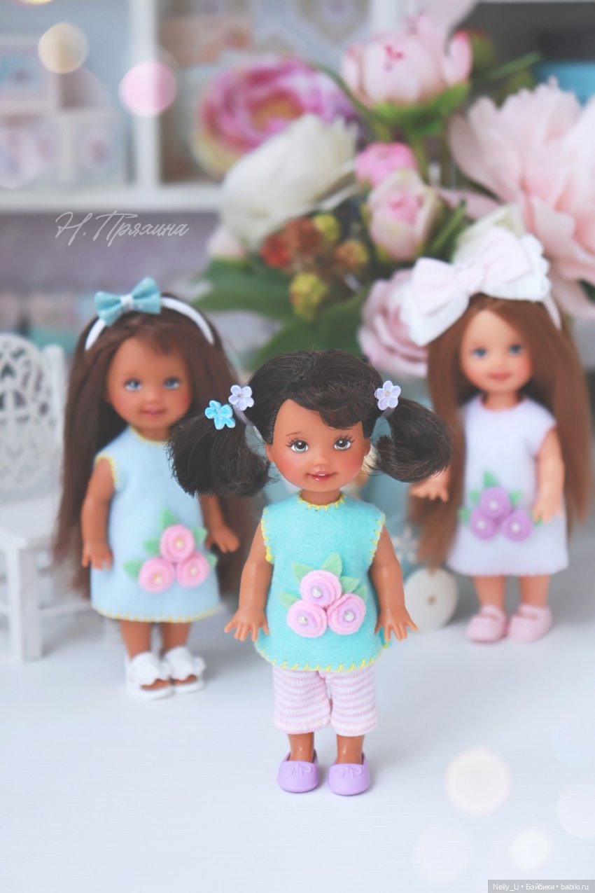 ООАК трёх Келли (сестричек Barbie от Mattel)