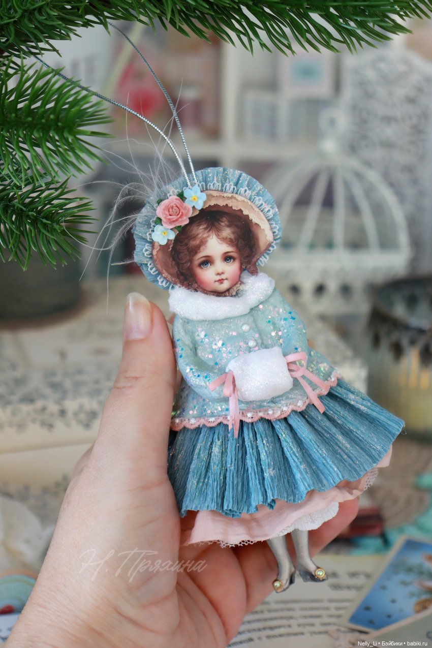 Фанни - Картонажная кукла в викторианском стиле