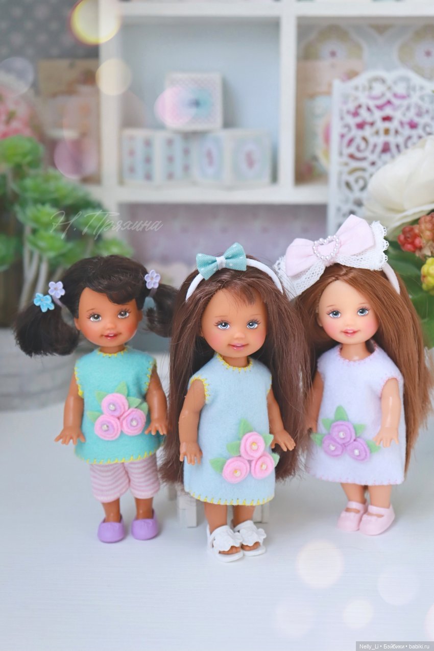 ООАК трёх Келли (сестричек Barbie от Mattel)
