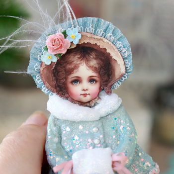 Фанни - Картонажная кукла в викторианском стиле