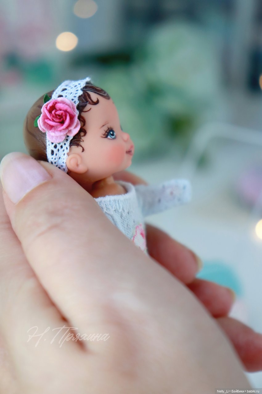 Крошка на ладошке или ООАК 7 см пупсика Kid Kore (фото 10)