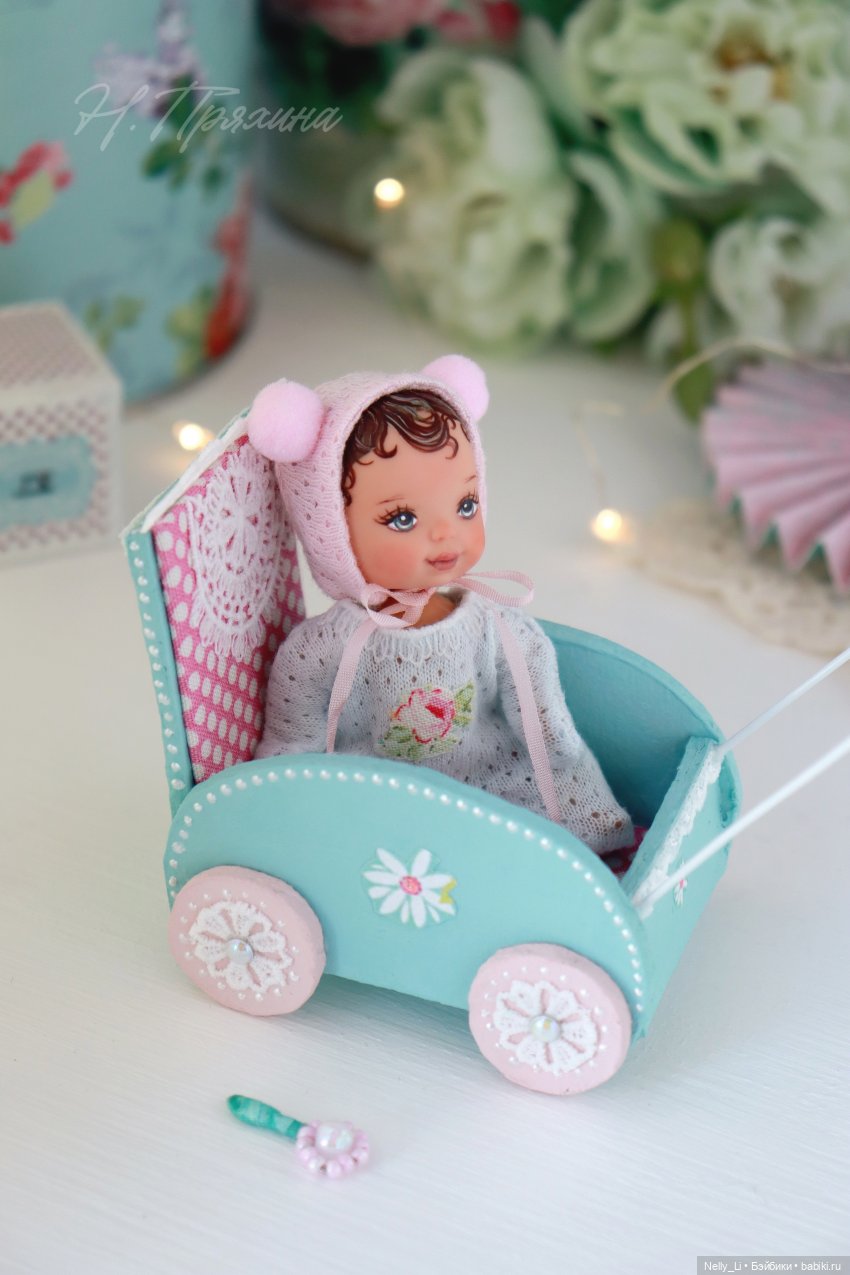 Крошка на ладошке или ООАК 7 см пупсика Kid Kore (фото 7)