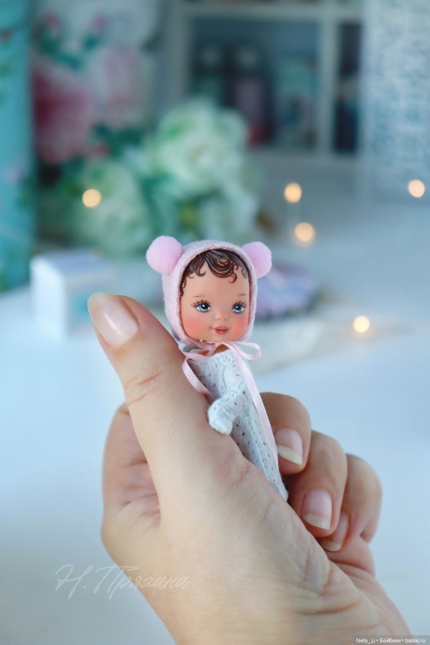 Крошка на ладошке или ООАК 7 см пупсика Kid Kore (фото 2)