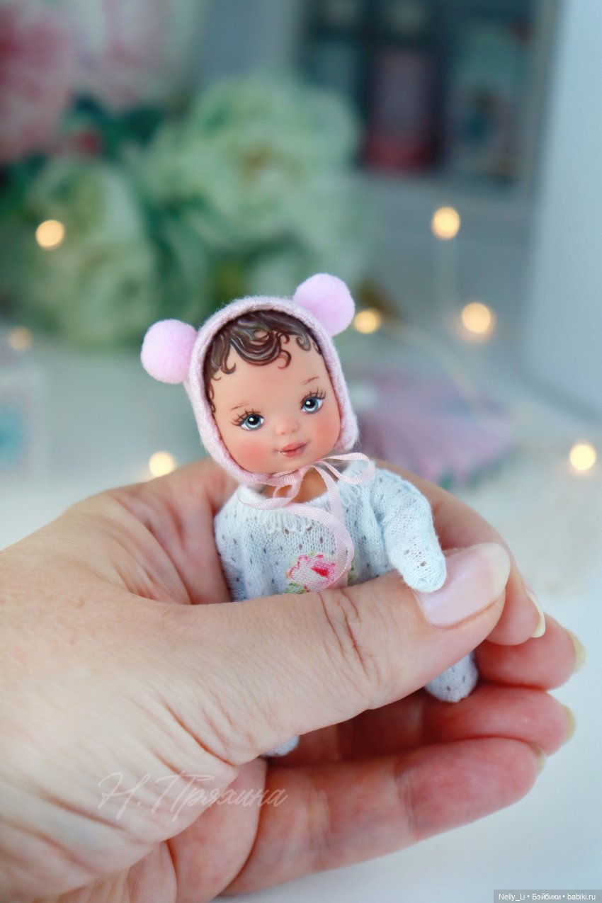 Крошка на ладошке или ООАК 7 см пупсика Kid Kore (фото 4)
