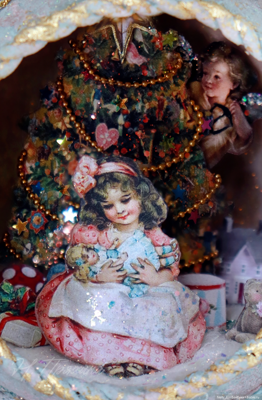 Ёлочный шар в викторианском стиле (фото 2)