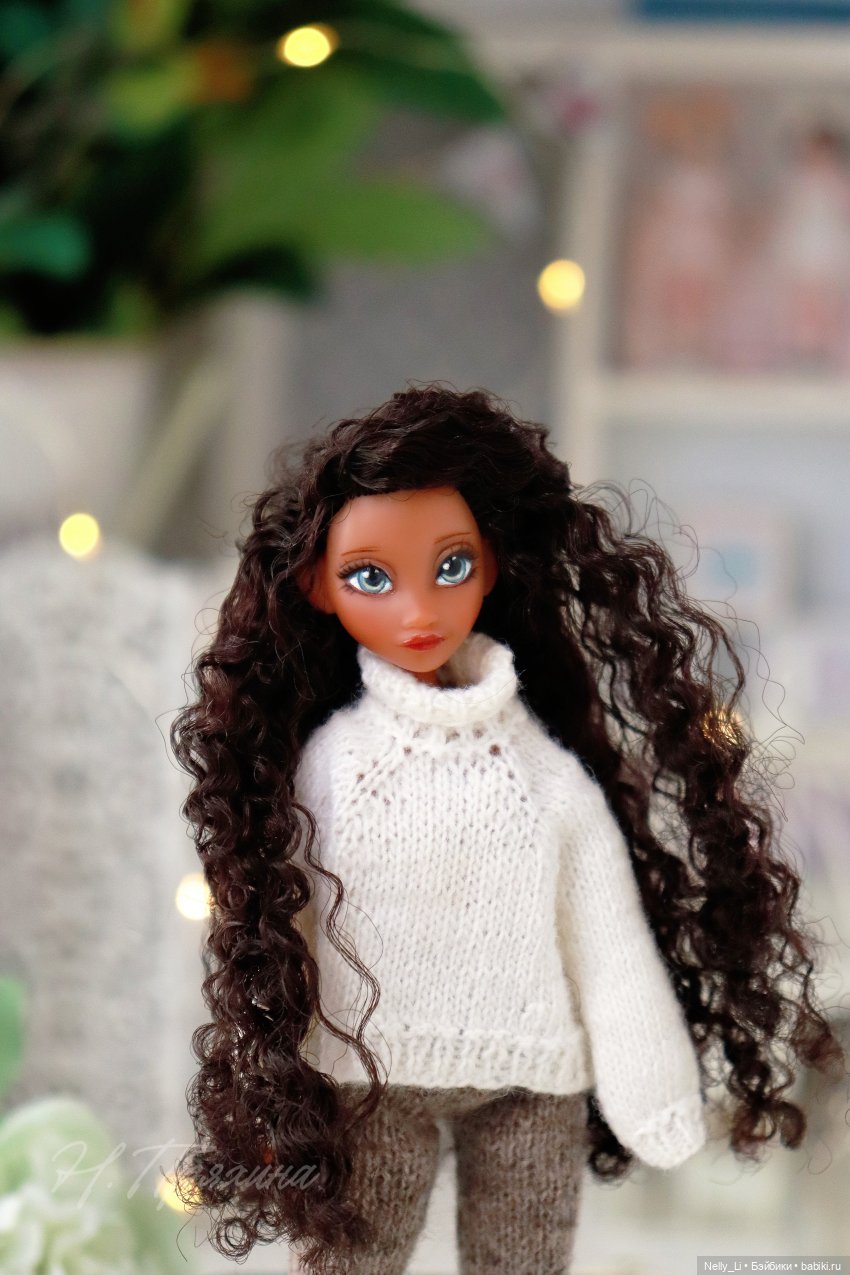 Голубоглазая шоколадка или ООАК Моаны из серии принцессы Диснея выпуск "Ральф против интернета" (фото 7)