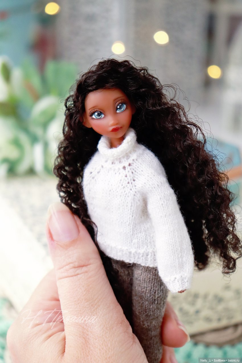 Голубоглазая шоколадка или ООАК Моаны из серии принцессы Диснея выпуск "Ральф против интернета" (фото 5)