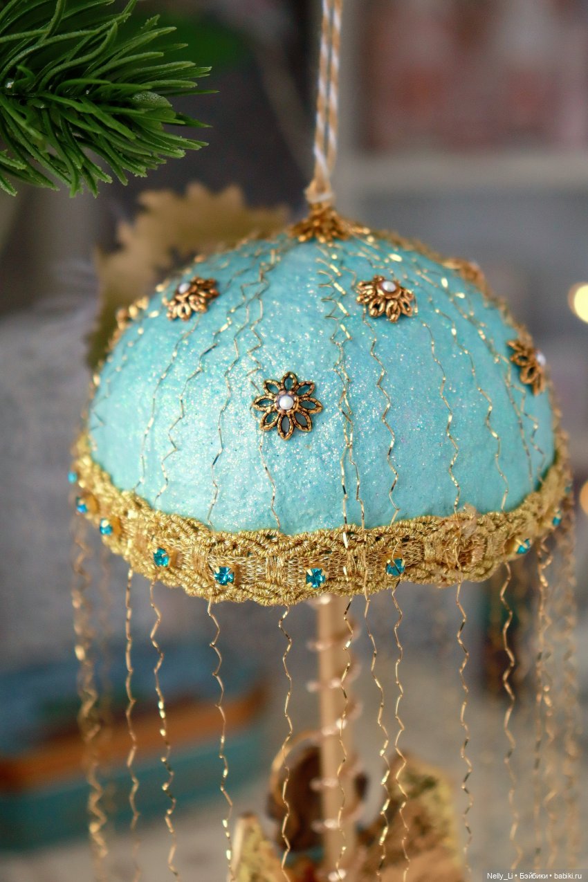 Ёлочная игрушка «Ангел» в старинном стиле (фото 3)
