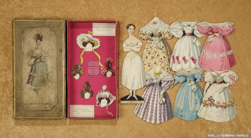 Ещё одна милая картонажная кукла Фанни в ретро стиле (фото 7)