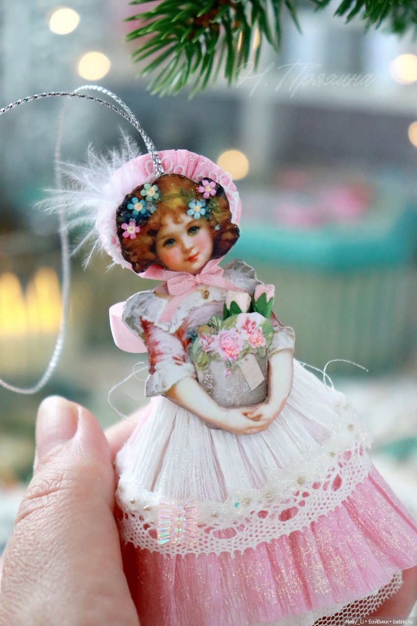 Картонажная 11 см крошка Фанни в старинном стиле (фото 8)