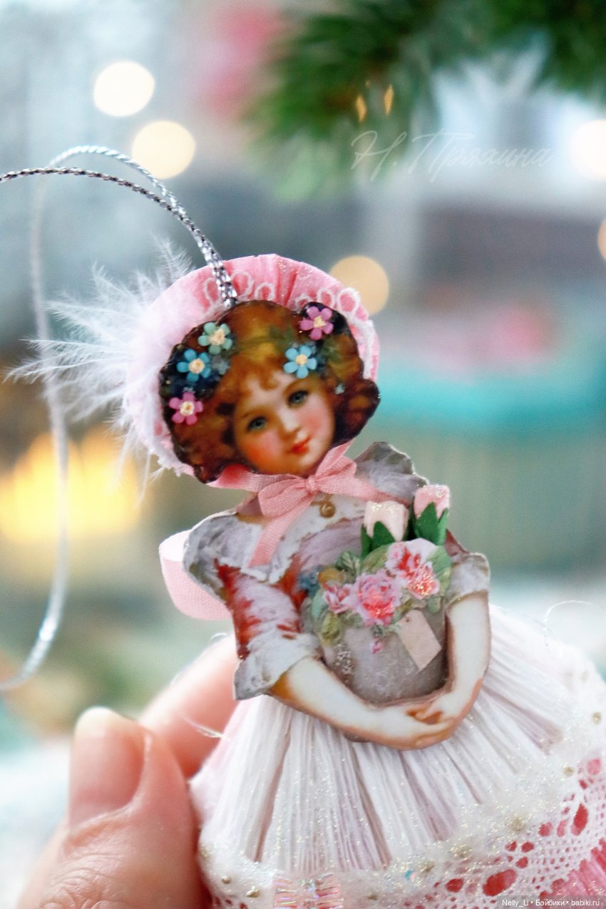 Картонажная 11 см крошка Фанни в старинном стиле (фото 4)