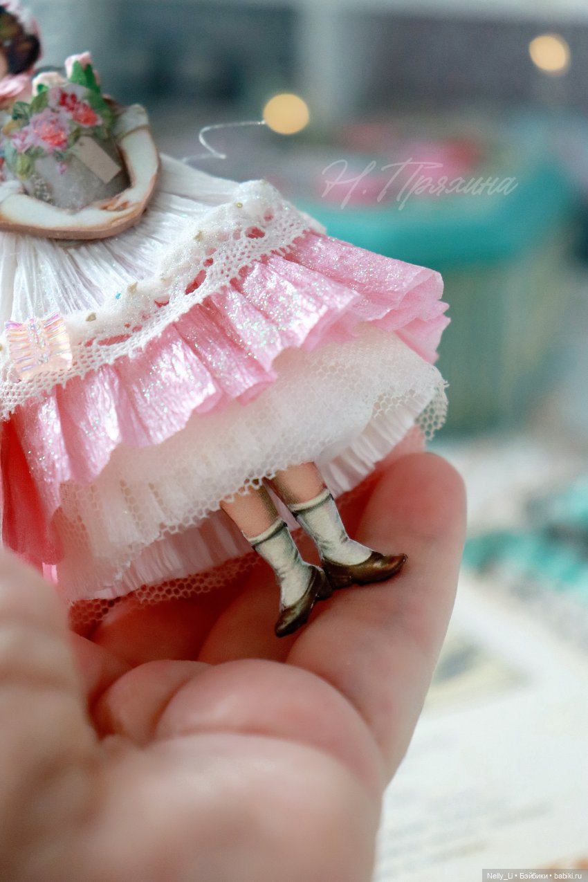 Картонажная 11 см крошка Фанни в старинном стиле (фото 2)