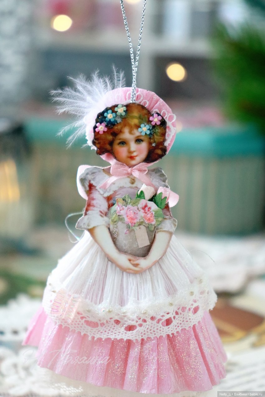 Картонажная 11 см крошка Фанни в старинном стиле (фото 9)