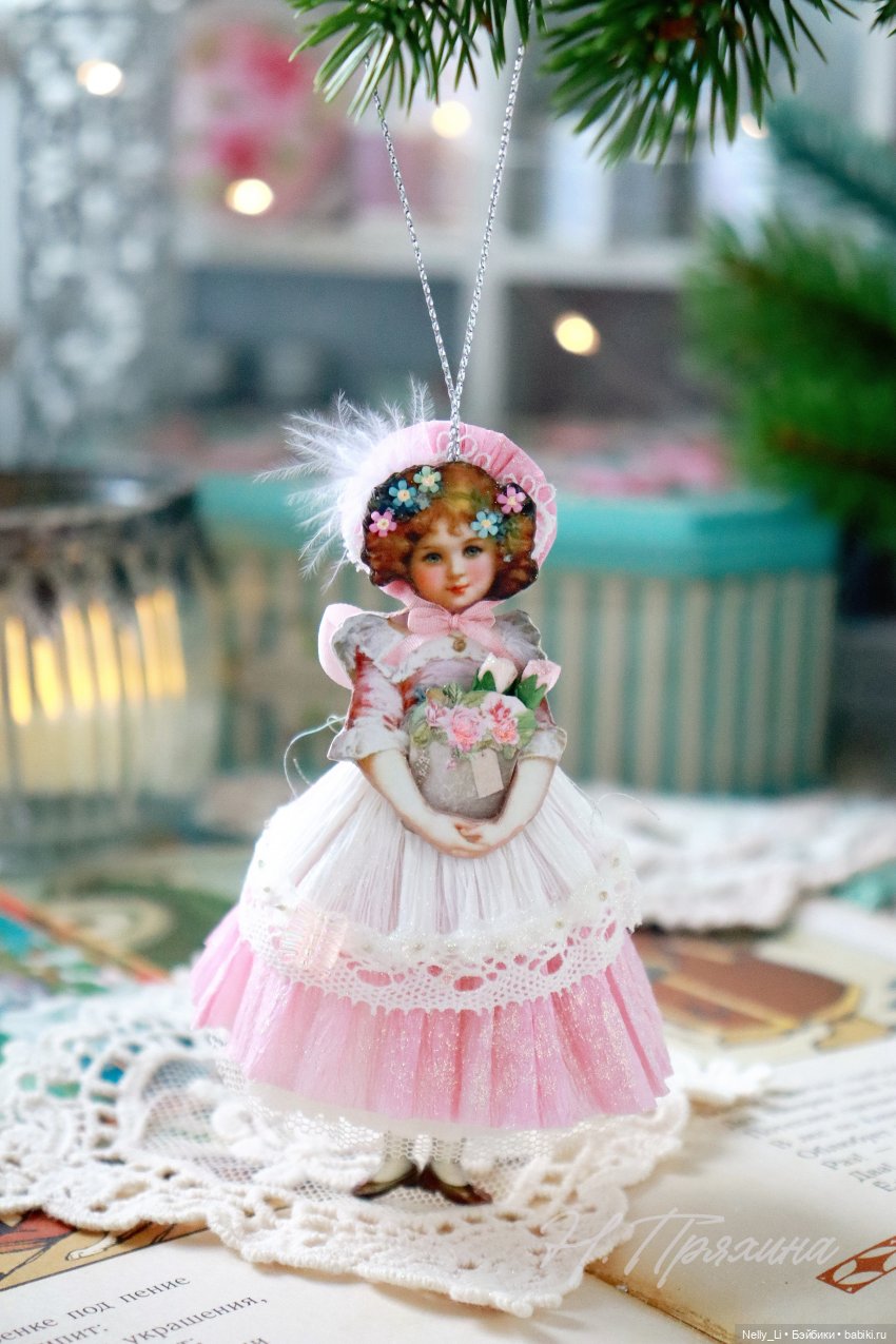 Картонажная 11 см крошка Фанни в старинном стиле (фото 7)