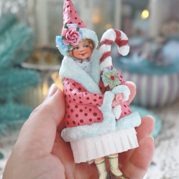 Ёлочная ватная игрушка в стиле Tilda