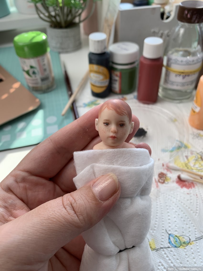 Малыш "мухоморчик" или новая история маленькой куклы (фото 4)