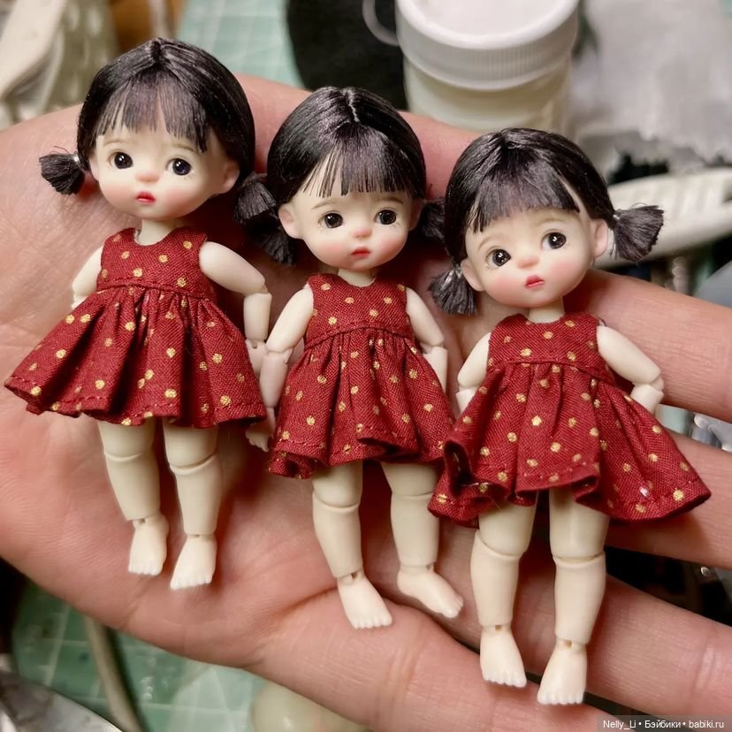 Маленькие "фасолинки" от Dаnhuangaprildolls. Приехала моя крошка на ладошке