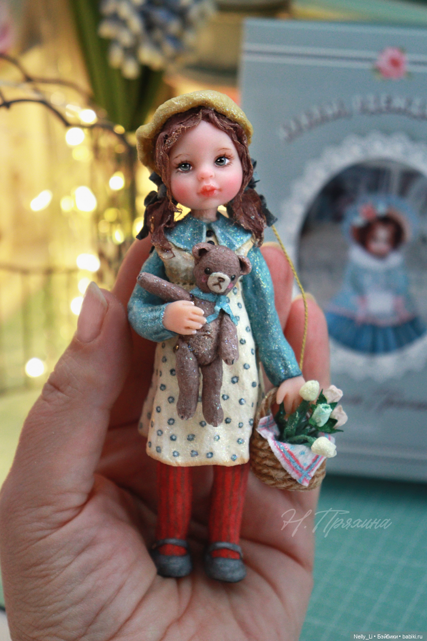 Девочка с мишкой или новая ватная игрушка