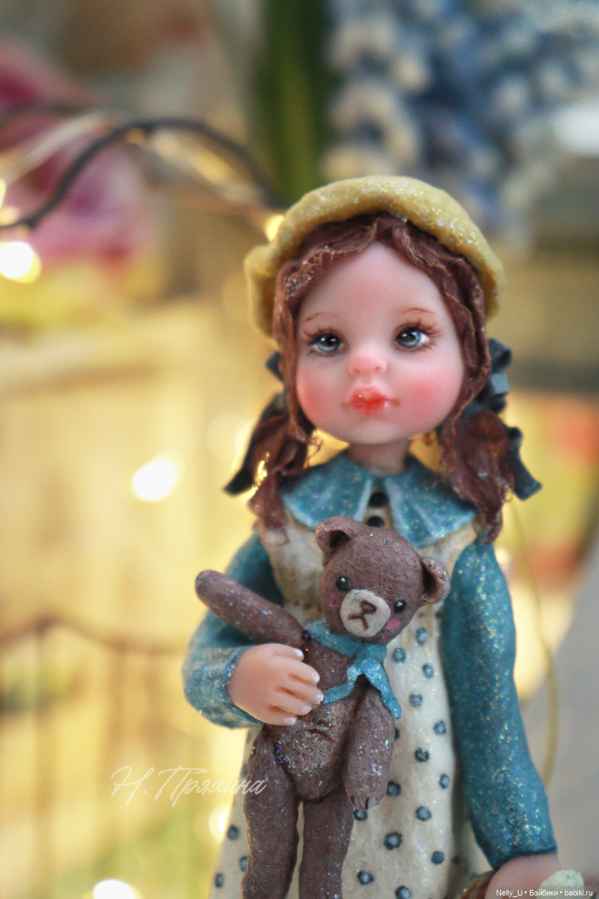 Девочка с мишкой или новая ватная игрушка (фото 6)