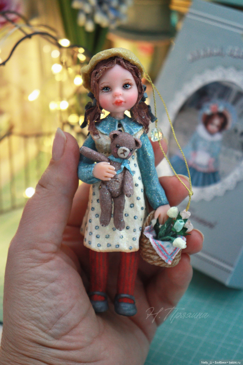 Девочка с мишкой или новая ватная игрушка (фото 9)