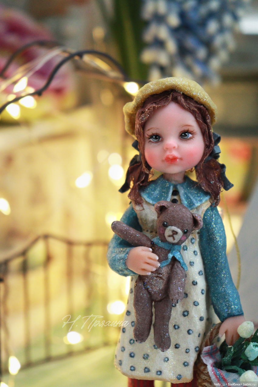 Девочка с мишкой или новая ватная игрушка (фото 2)