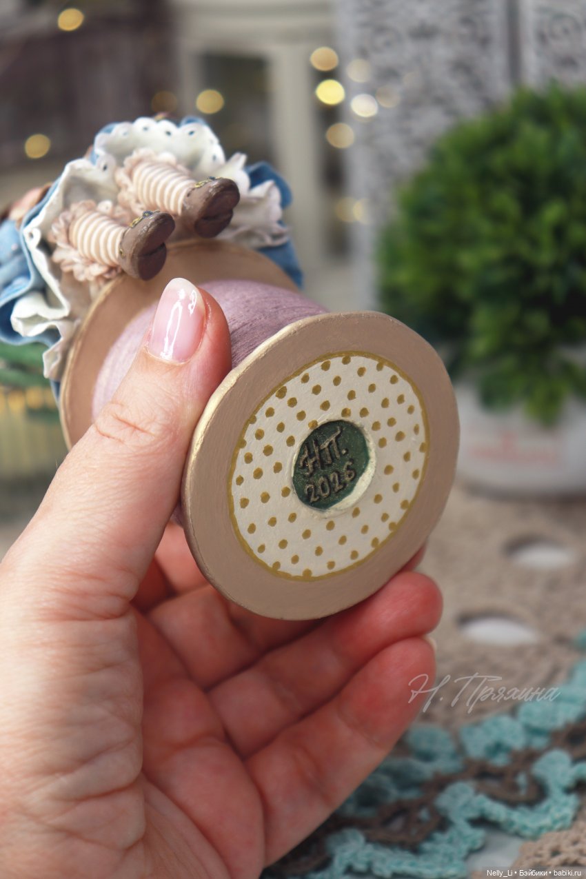 Весенняя феечка Кэти. Интерьерная ватная игрушка (фото 7)