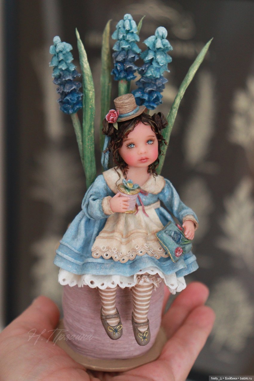 Весенняя феечка Кэти. Интерьерная ватная игрушка