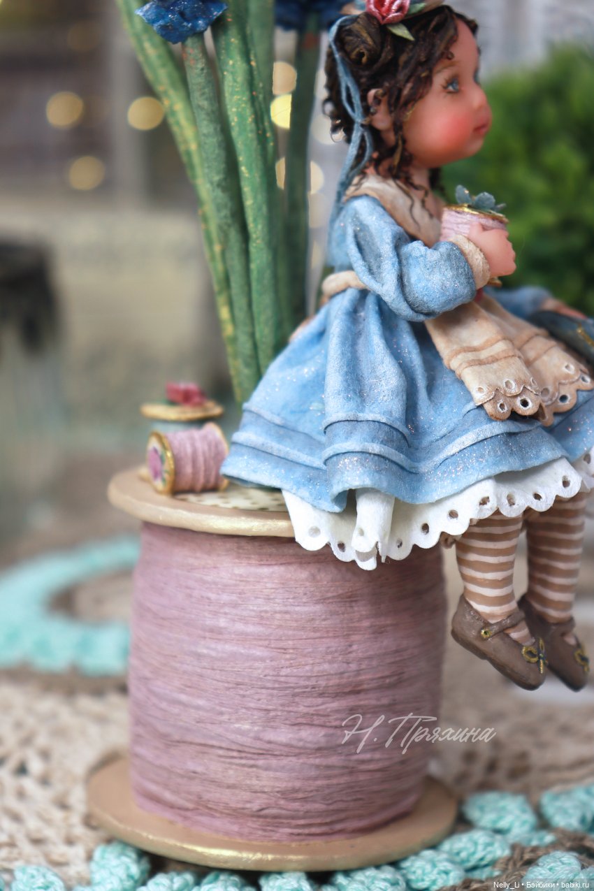 Весенняя феечка Кэти. Интерьерная ватная игрушка (фото 4)