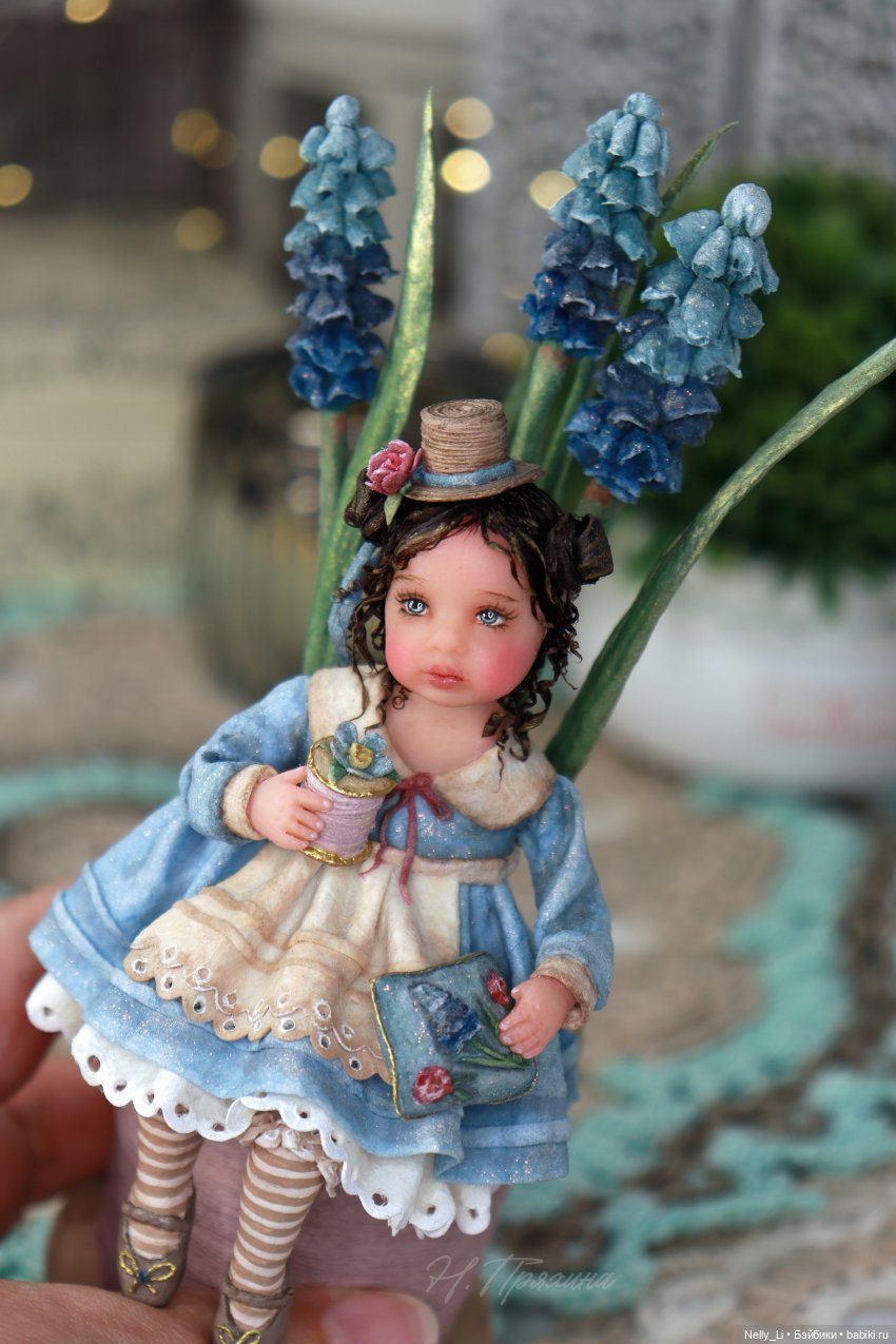 Весенняя феечка Кэти. Интерьерная ватная игрушка (фото 5)